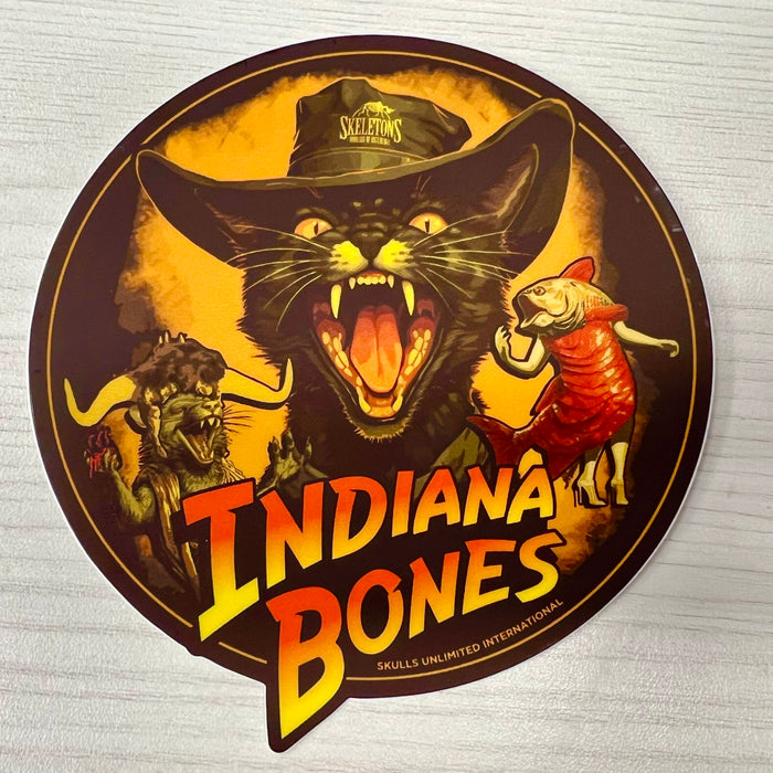 Indiana Bones Temple of Tuna Sticker