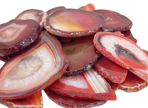 Banded Agate Slice Mineral Specimen