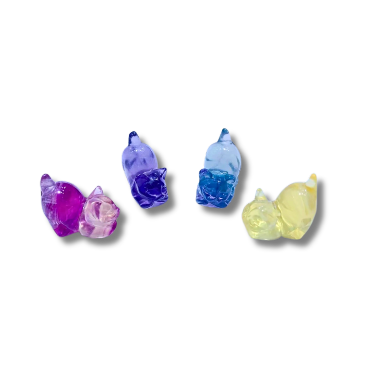 Carved Fluorite Cat