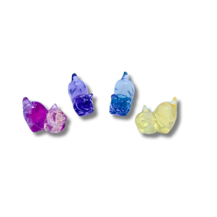 Carved Fluorite Cat