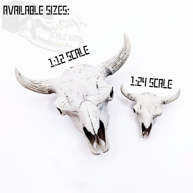 American Bison Skull Replica - 1:24 Scale