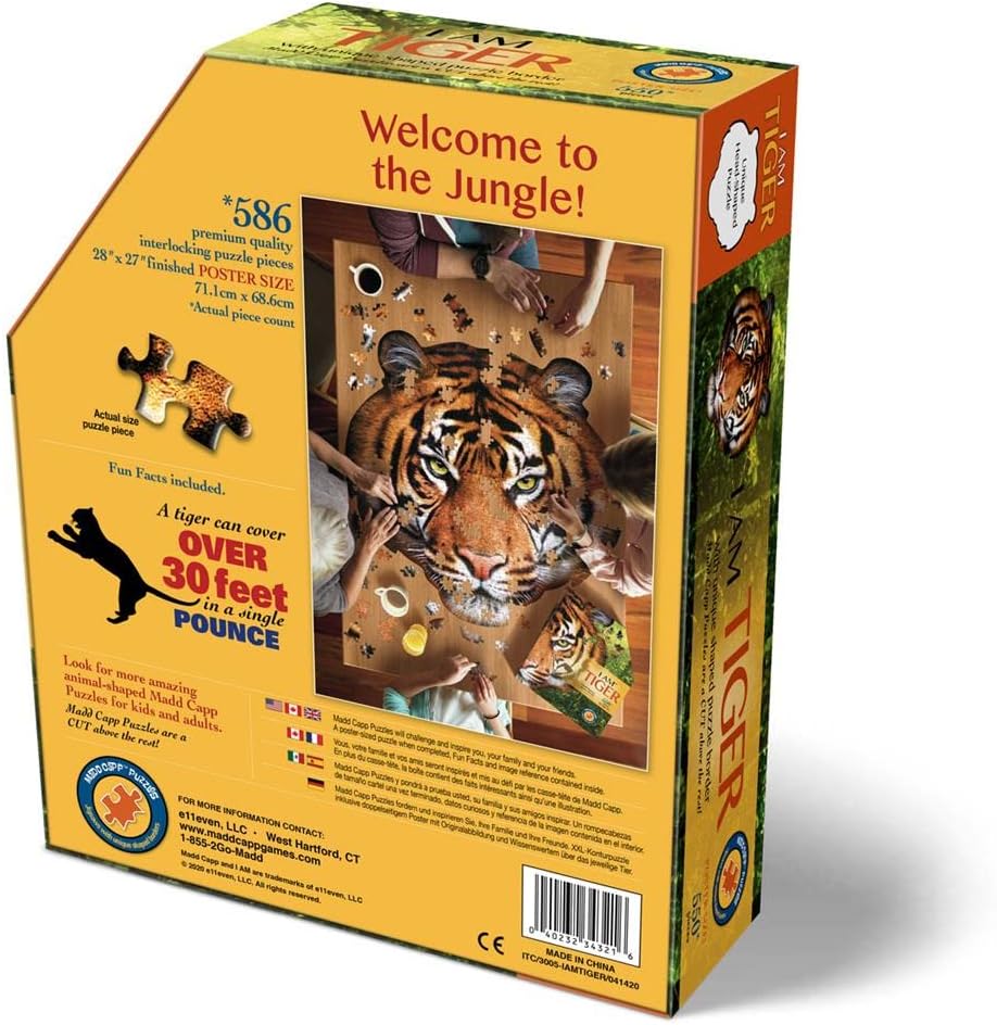 I Am Tiger 550 Piece Puzzle For Sale — Skulls Unlimited