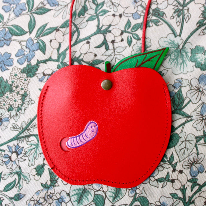 Apple and Worm Pocket Purse