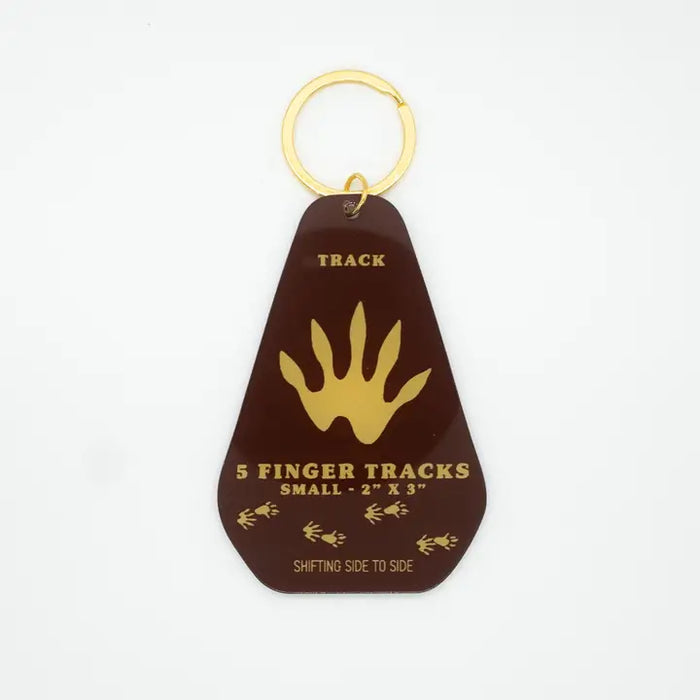 Raccoon Track Keychain
