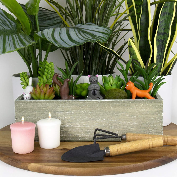 Yoga Cat Plant Markers