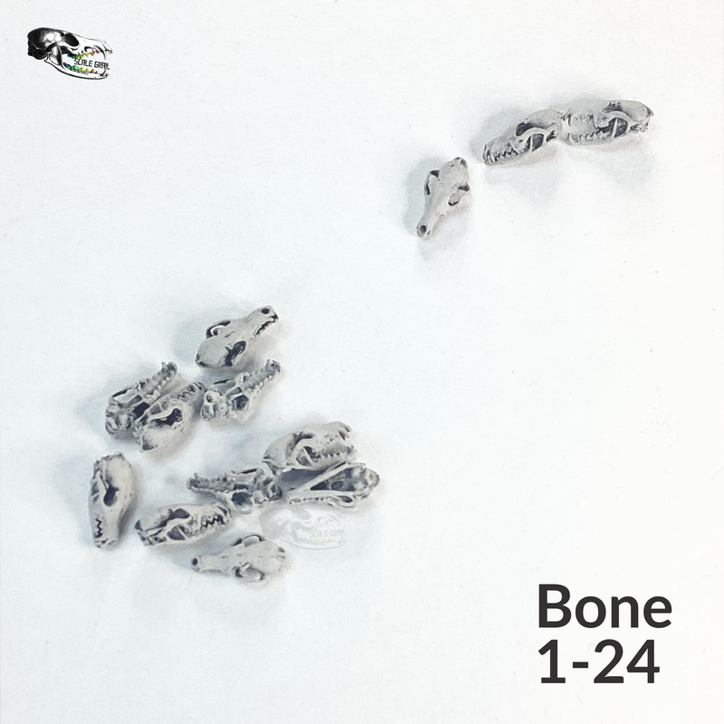 Red Fox Skull Replica - 1:24 Scale