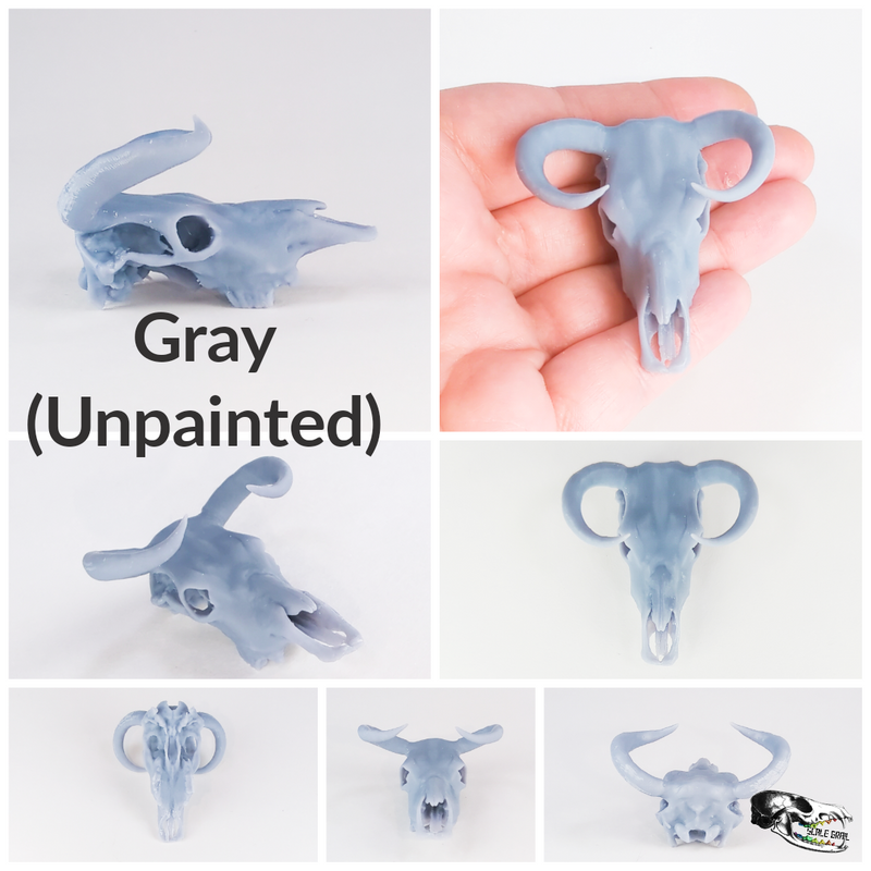 Aurochs Skull Replica - 1:24 Scale