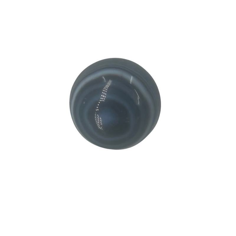Polished Black Banded Agate Sphere