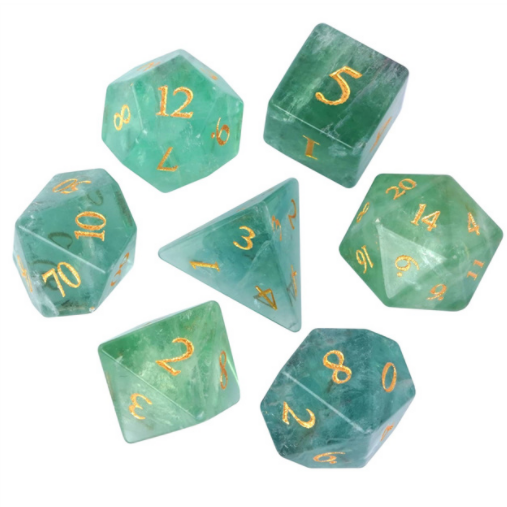 Fluorite Gemstone Dice