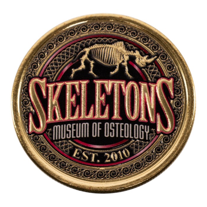SKELETONS: Museum of Osteology Golden Medallion Coin