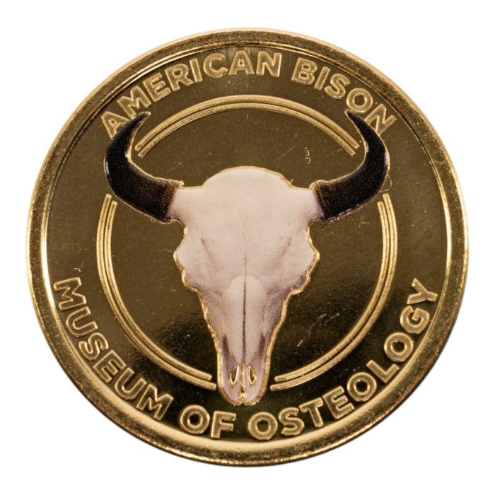 SKELETONS: Museum of Osteology Golden Medallion Coin