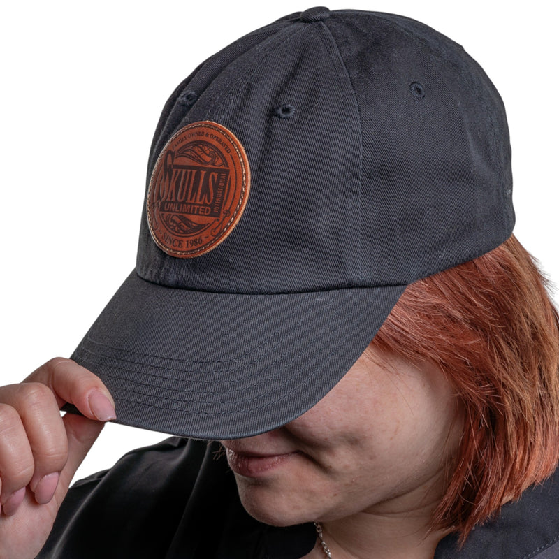 Skulls Unlimited Leather Patch Hat
