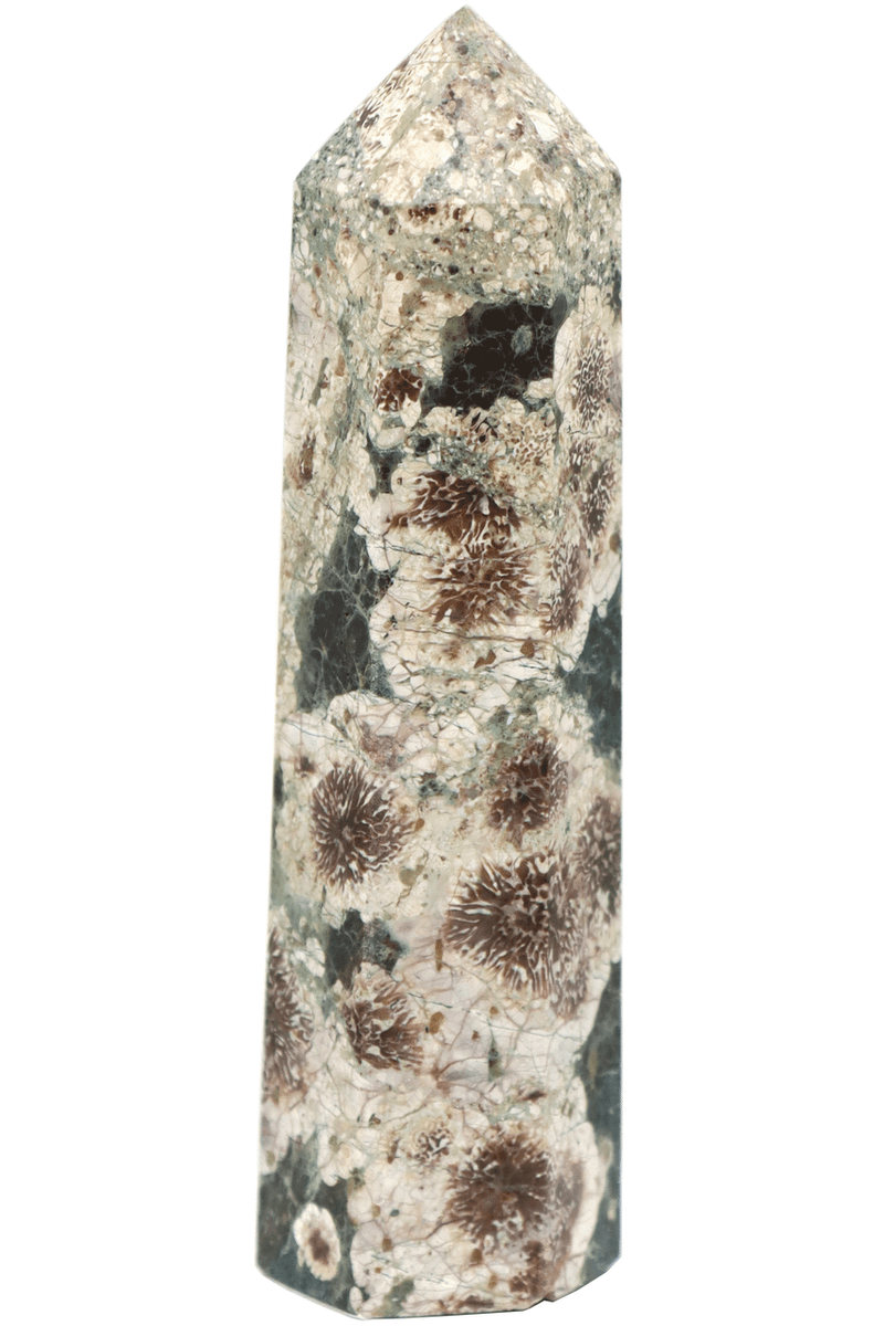 Flower Agate Point Mineral Specimen