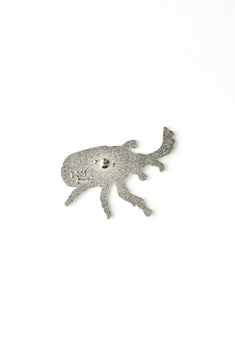 Japanese Rhinoceros Beetle Enamel Pin (Trypoxylus dichotomus)