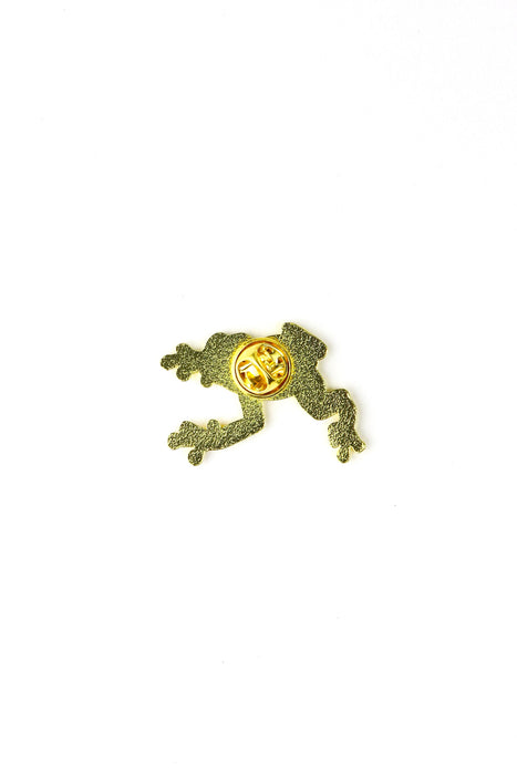 Bumblebee Poison Dart Frog Enamel Pin (Dendrobates leucomelas)