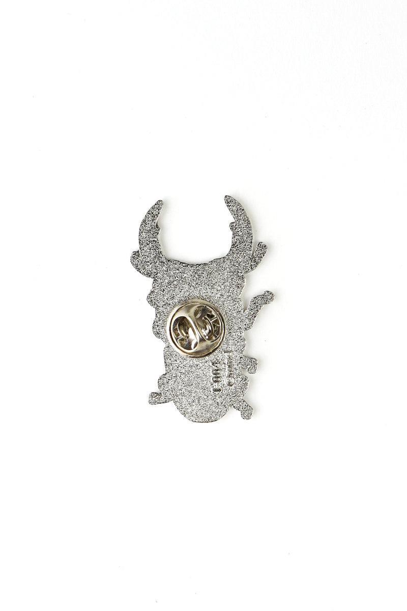 Japanese Stag Beetle Enamel Pin (Dorcus hopei binodulosus)