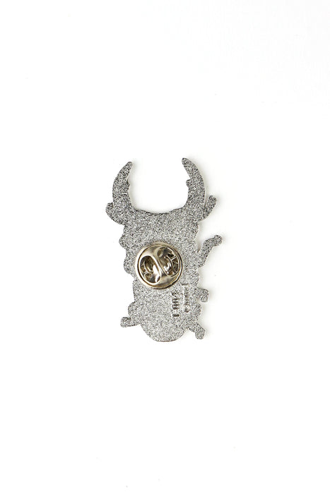 Japanese Stag Beetle Enamel Pin (Dorcus hopei binodulosus)