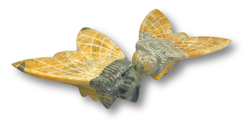 Carved Bumblebee Jasper Bumblebee - Large
