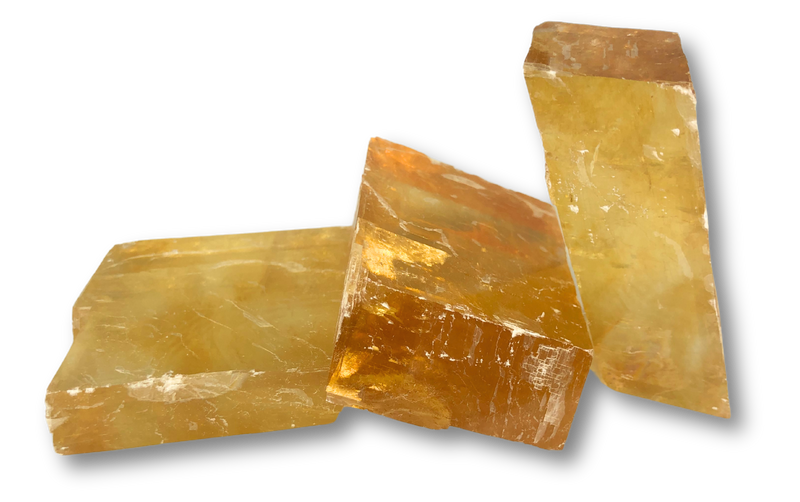 Orange Iceland Spar Mineral Specimen