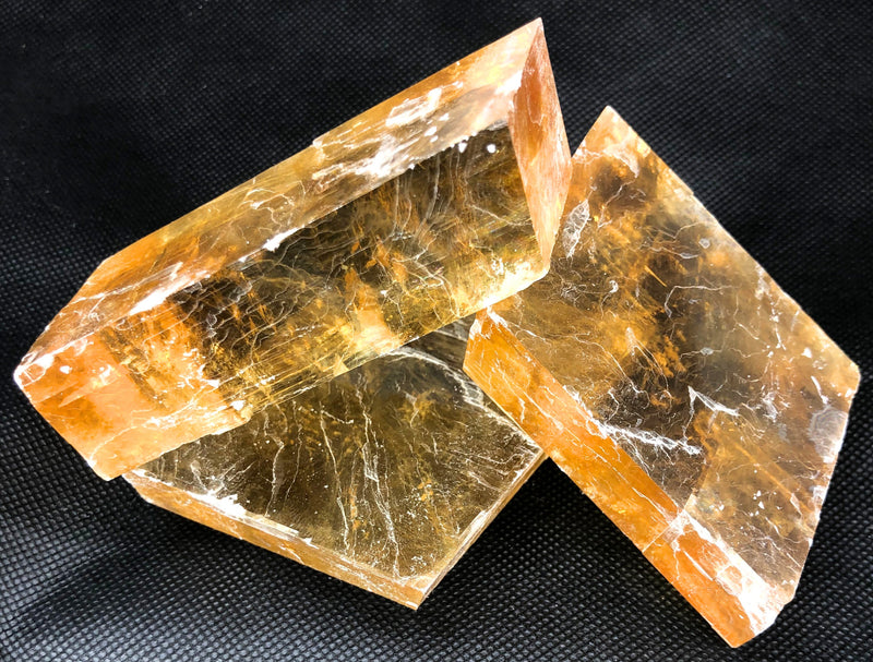 Orange Iceland Spar Mineral Specimen