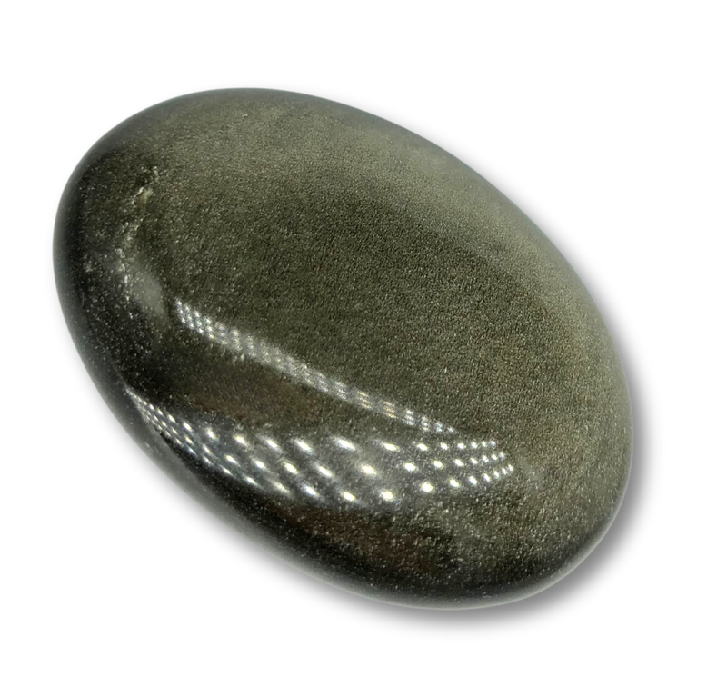Golden Sheen Obsidian Ovoid Mineral Specimen