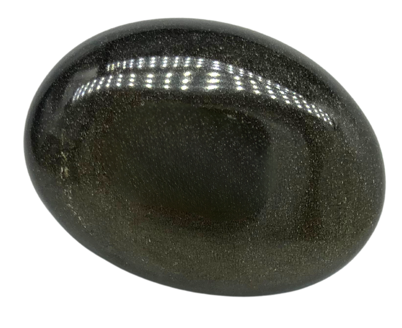 Golden Sheen Obsidian Ovoid Mineral Specimen