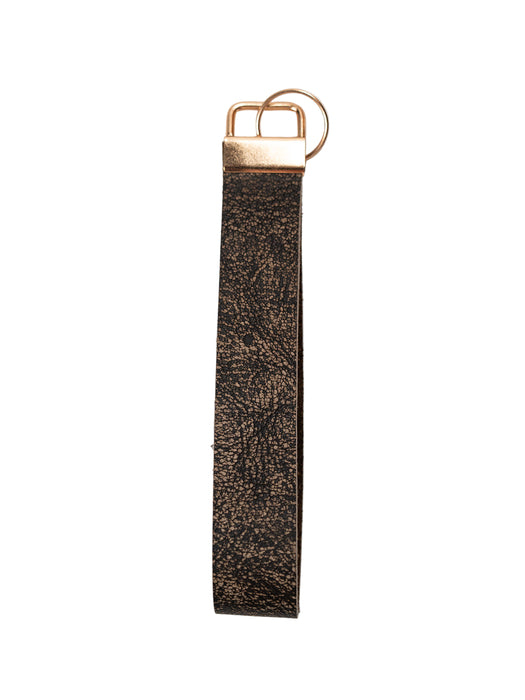 Real African Cape Buffalo Leather Keychain Strap 6"