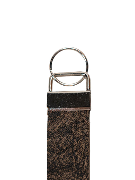 Real African Cape Buffalo Leather Keychain Strap 6"