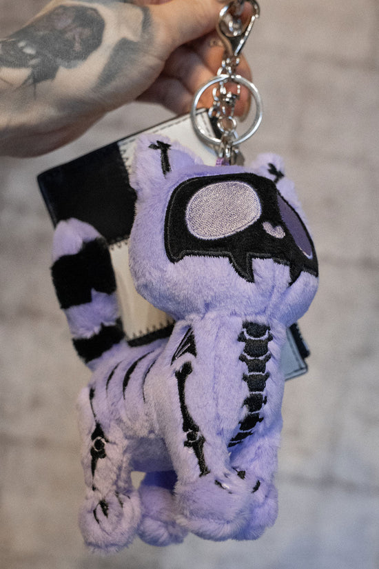 Skelekitty Plush Keychain