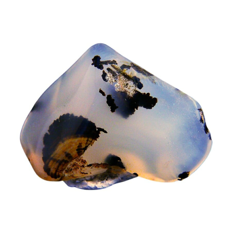 Moss Agate Mineral Specimen - Large