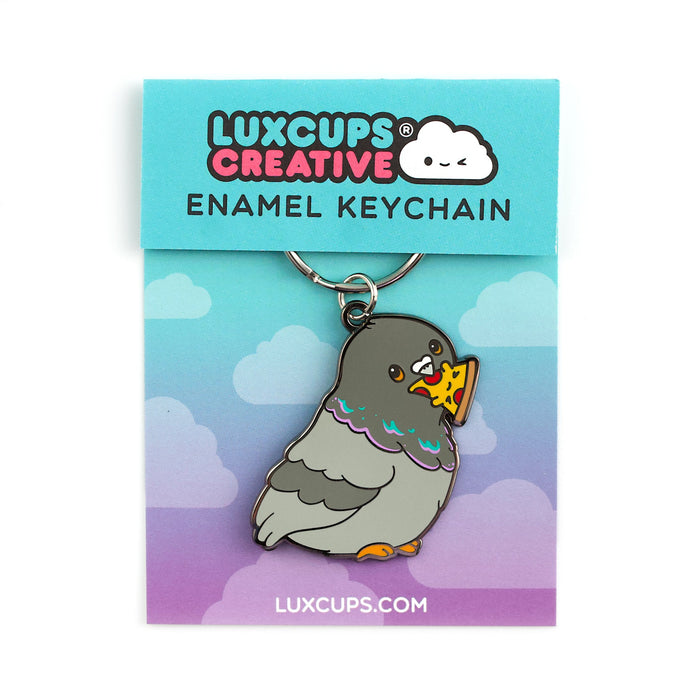 Pizza Pigeon Keychain