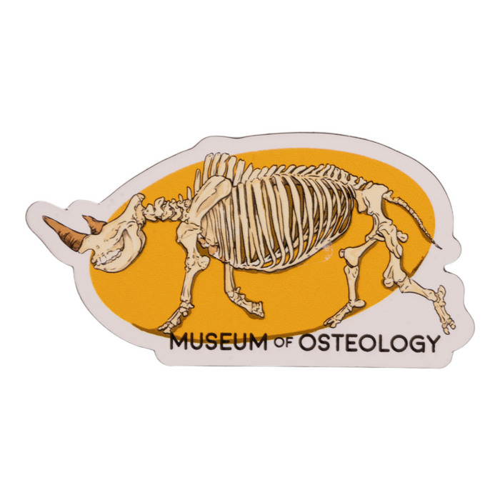 Museum of Osteology Rhino Sticker