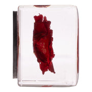 Real Red Rose in Acrylic Cube Magnet