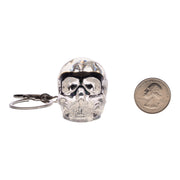 Real Chafer Beetle in Acrylic Skull Keychain
