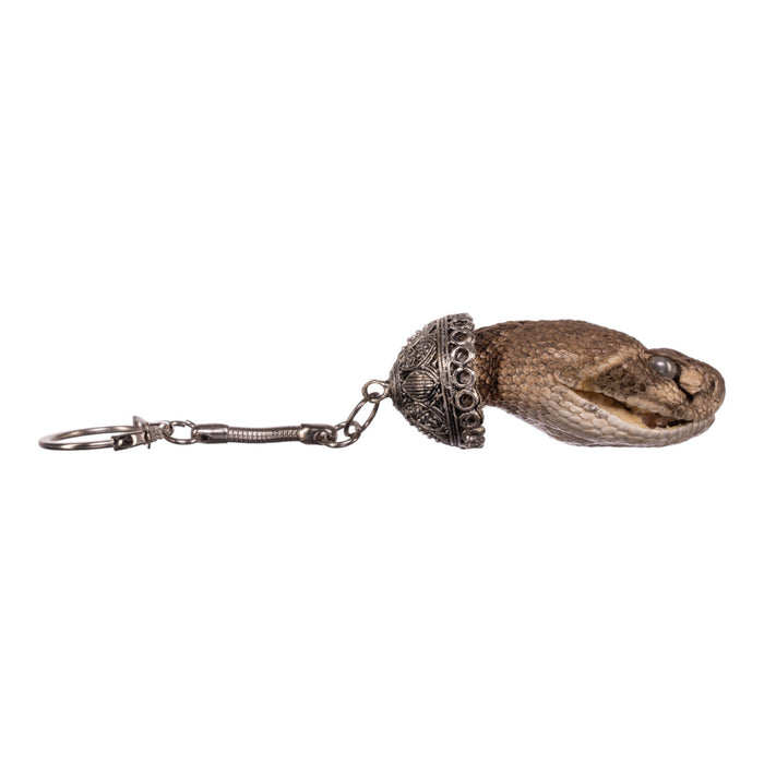 Real Freeze-dried Rattlesnake Keychain