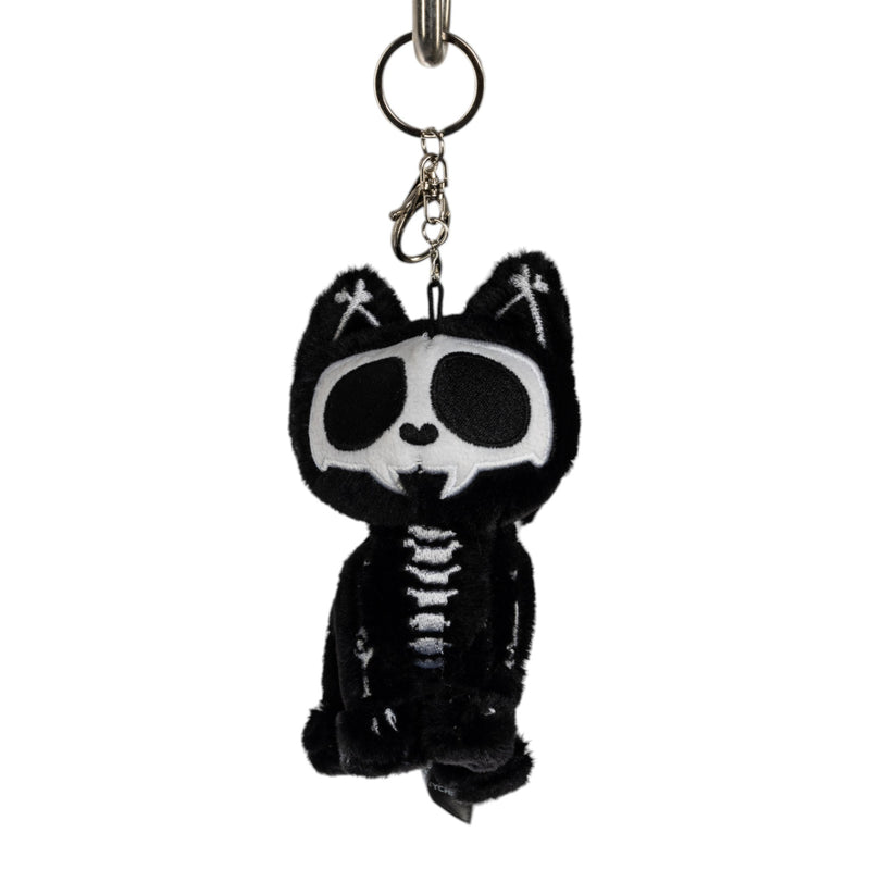 Skelekitty Plush Keychain