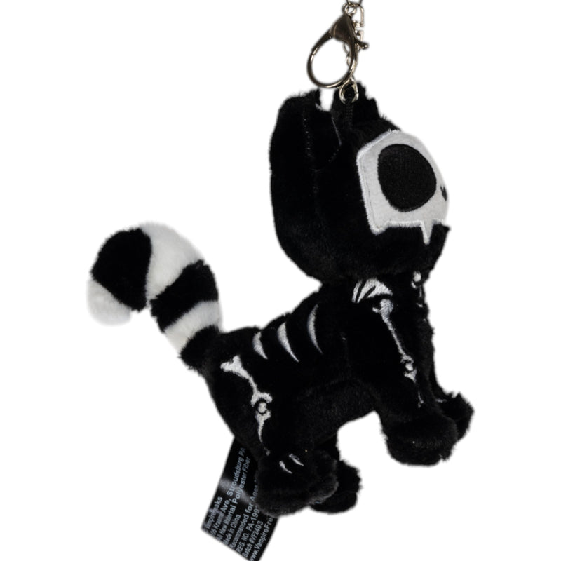 Skelekitty Plush Keychain