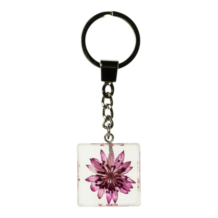 Real Flower in Acrylic Keychain