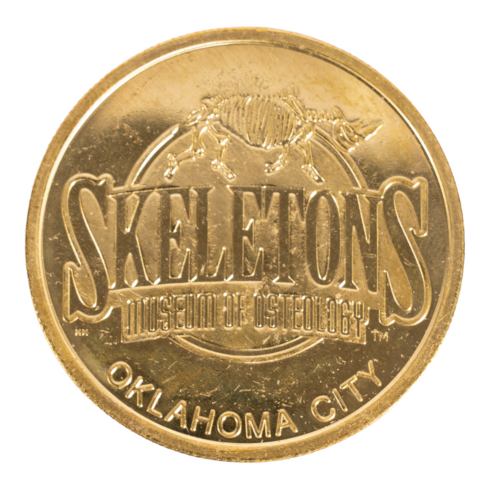 SKELETONS: Museum of Osteology Golden Medallion Coin