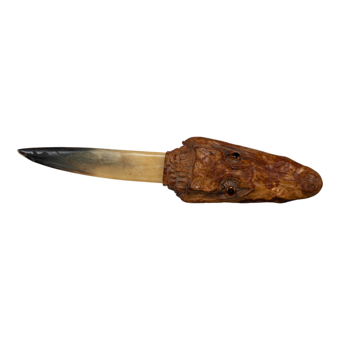 Real Spectacled Caiman Taxidermy Letter Opener