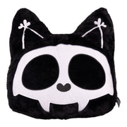 Skelekitty Throw Pillow