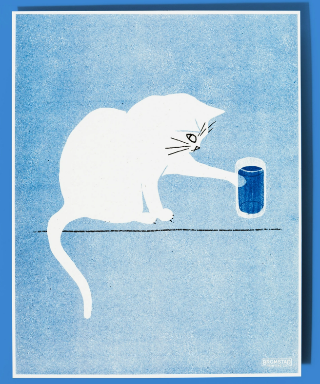 Bromstad Printing Co. Risograph Print