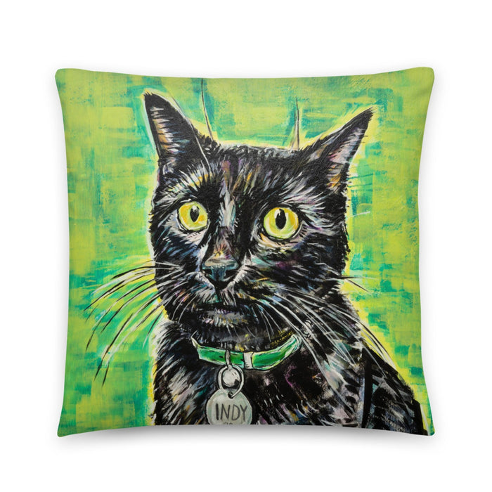 Sir Indiana Bones Throw Pillow