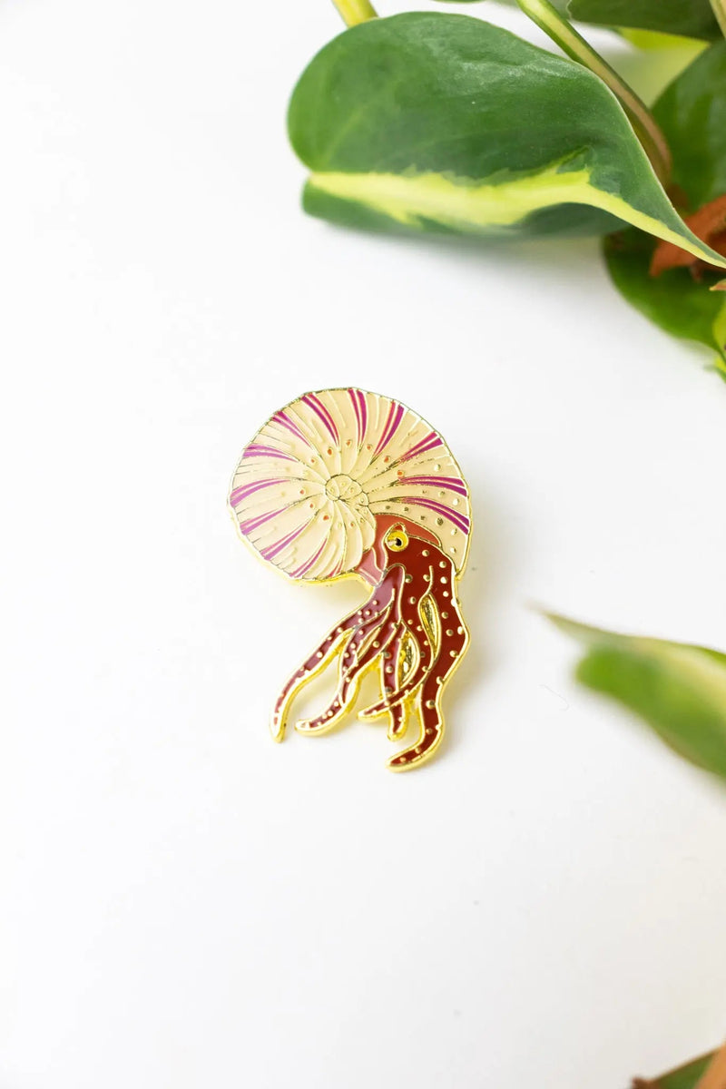 Ammonite Enamel Pin (Ammonoidea)