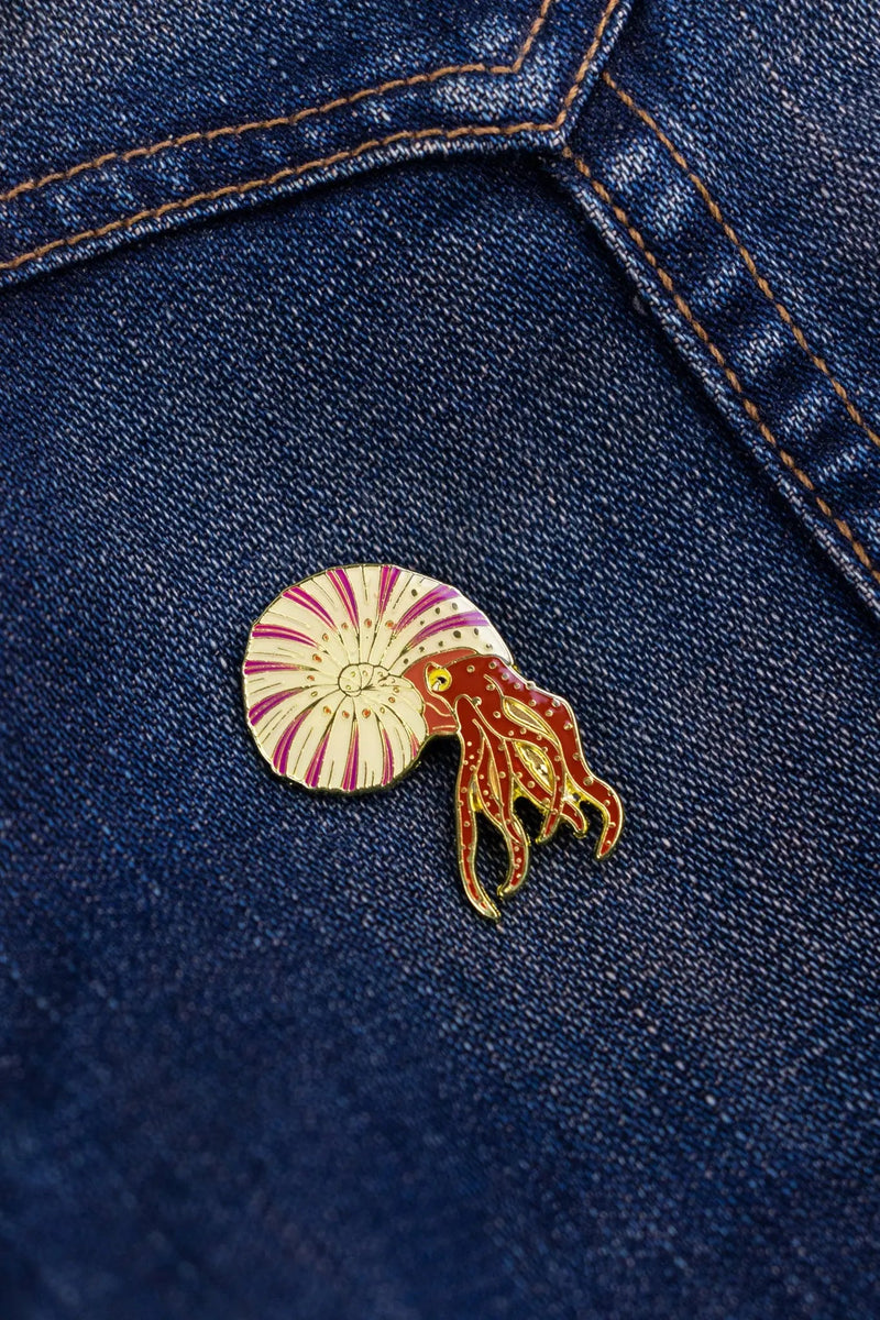 Ammonite Enamel Pin (Ammonoidea)