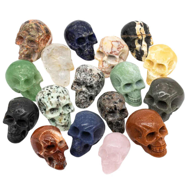 Carved Gemstone Skull