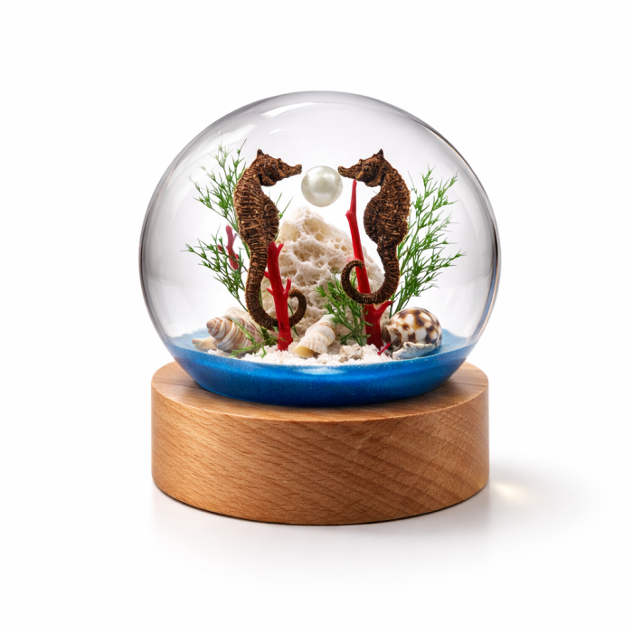 Seahorse Acrylic Globe
