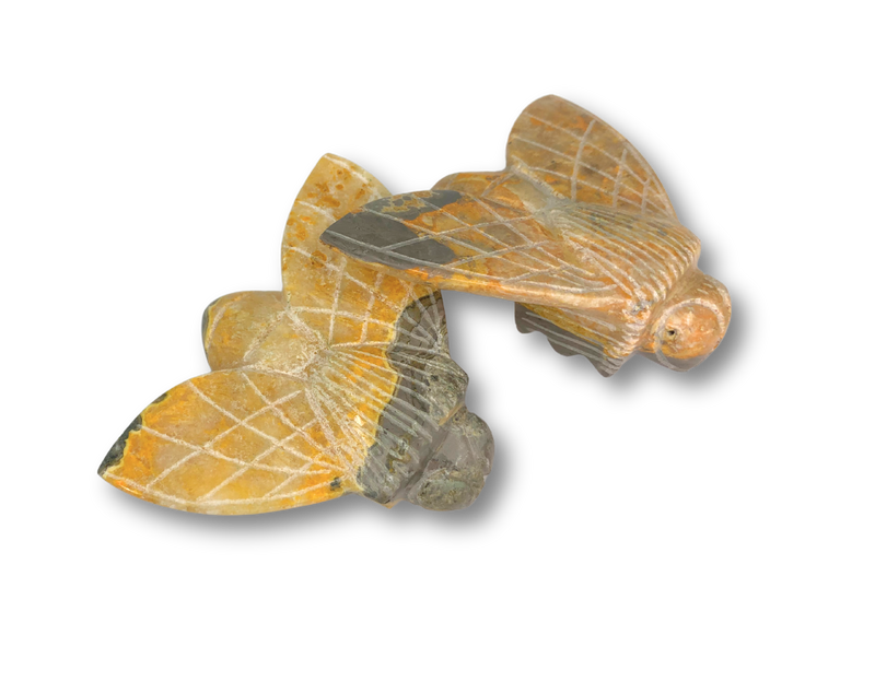 Carved Bumblebee Jasper Bumblebee - Small