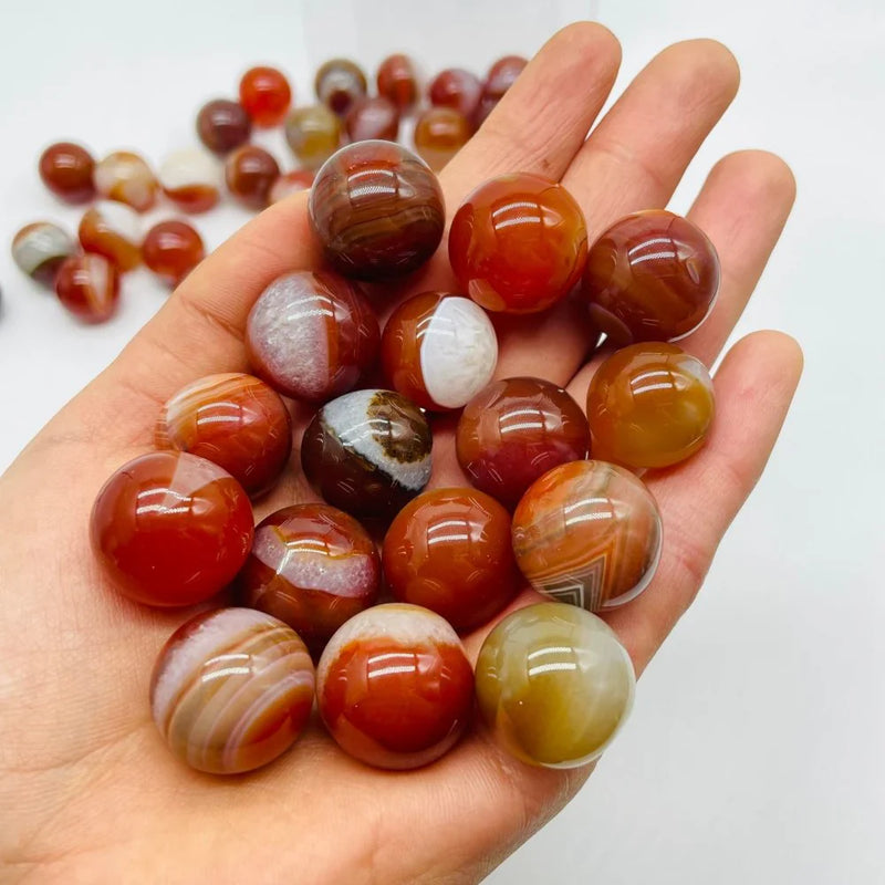 Polished Carnelian Agate Sphere