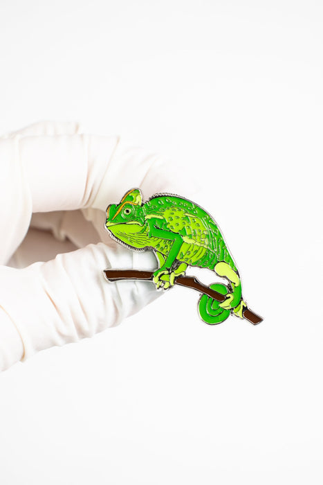 Chameleon Enamel Pin (Chamaeleonidae)